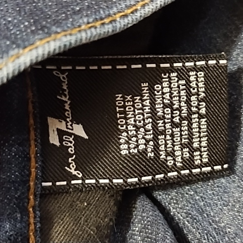 Men's 7ForAllMankind Carson Dark Wash Straight Leg Jeans, W34"/L32" - Picture 5 of 9